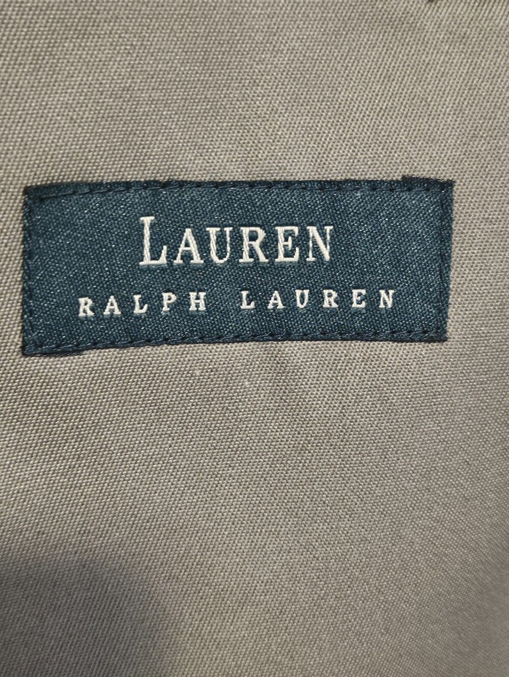 Vintage 90s Lauren Ralph Lauren Khaki Double Breasted Trench Coat 48R Wool Liner - Picture 14 of 16